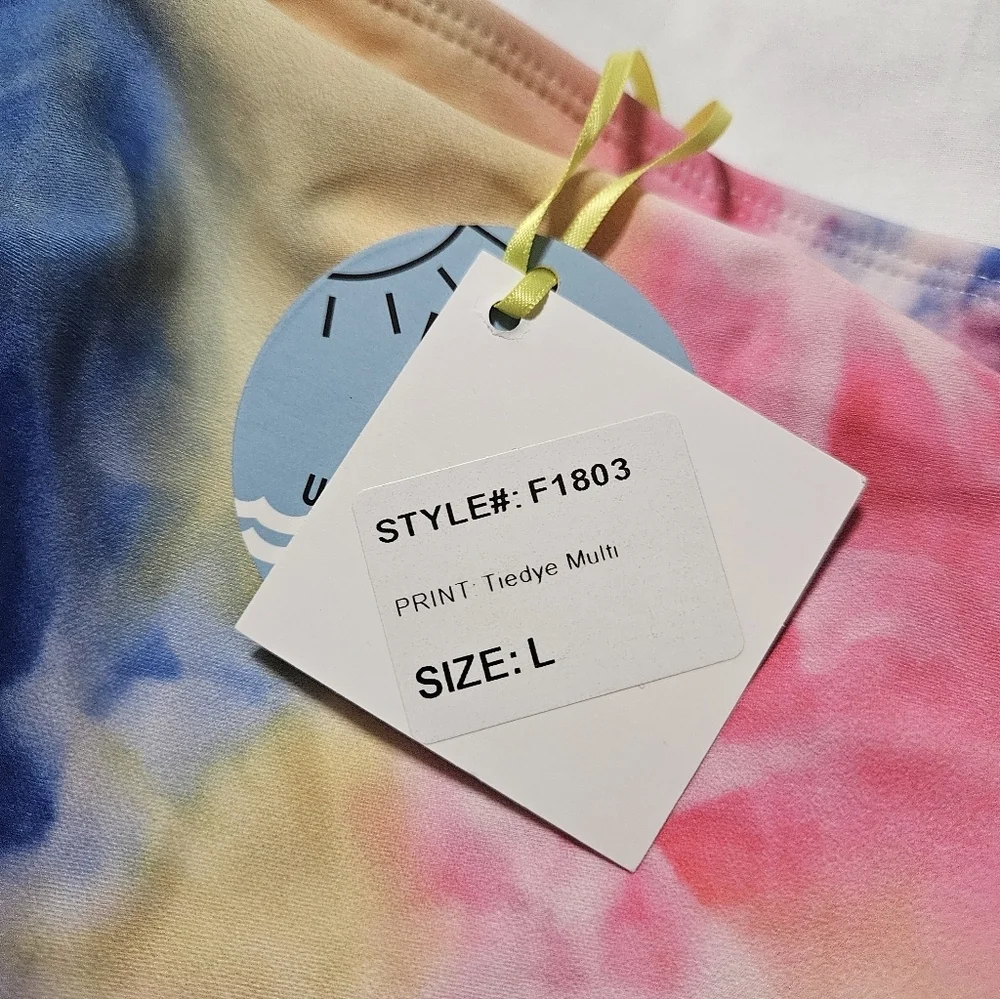 NWT! Marina West One Shoulder Tye Dye One Piece Swimsuit! - Picture 6 of 6